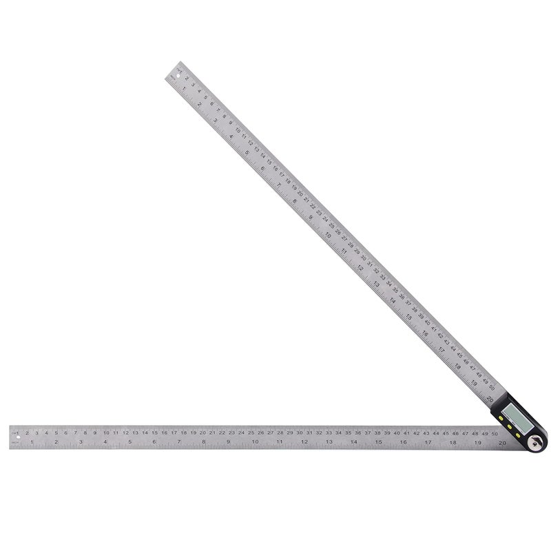 Yangoutool Digital Angle Ruler 20inches/500mm Stainless Steel Digital Angle Finder and Protractor Large Gauge Precision Measuring Tool for Woodworking Metalworking and Construction - Image 1